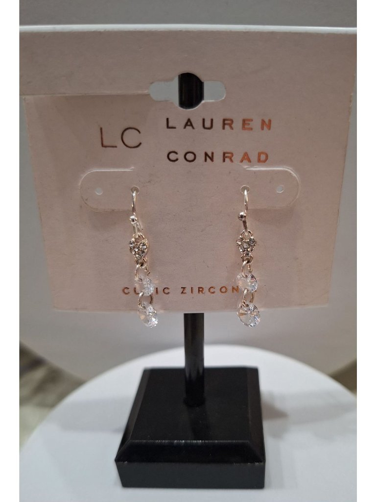 Nwt Lauren Conrad Cubic Zirconia Drop Earrings